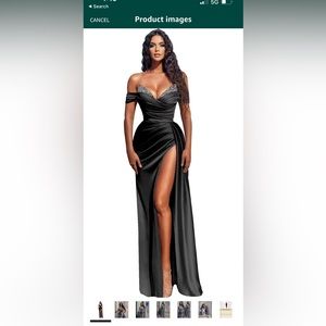 Off Shoulder Mermaid Satin dress